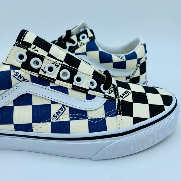 VANS OLD SKOOL Big Check (Navy-Black) - Picture 3 of 8